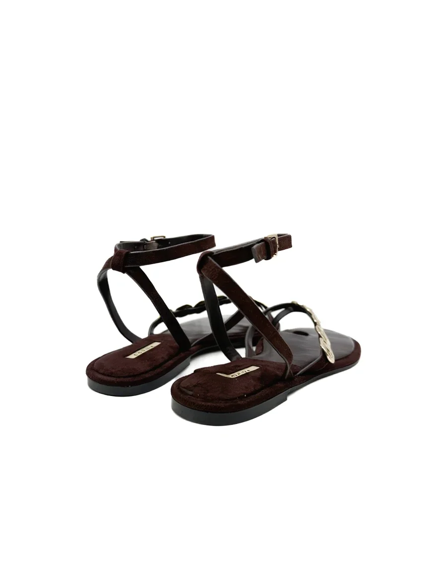 Sandalias de Dedo Boho con Discos Dorados y Tira Ajustable para Mujer - Imagen 7