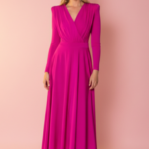 Vestido Cruzado Punto de Seda Angelina