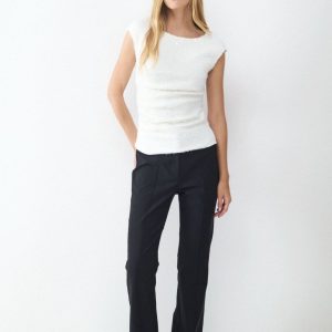 Top de lentejuelas y angora