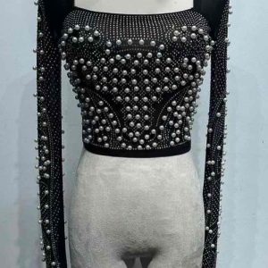 TOP DE TUL Y STRASS