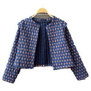 Chaqueta artesanal acolchada de algodón