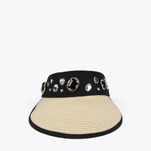 Visera summer efecto rafia joyas