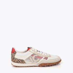 Deportiva con tejido rejillas y animal print