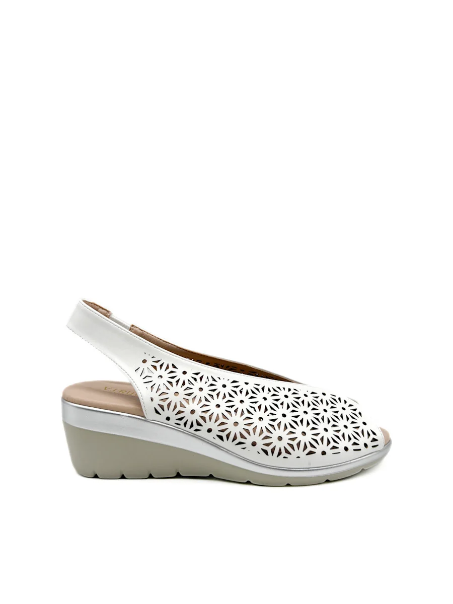Sandalias Cuña Media Caladas Mujer - Imagen 8