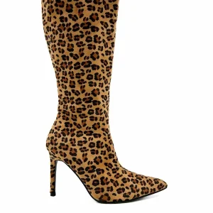 Bota Mujer Alta Leopardo YZ226