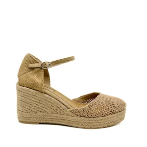 Alpargatas Cuña Efecto de Crochet Corina M5390