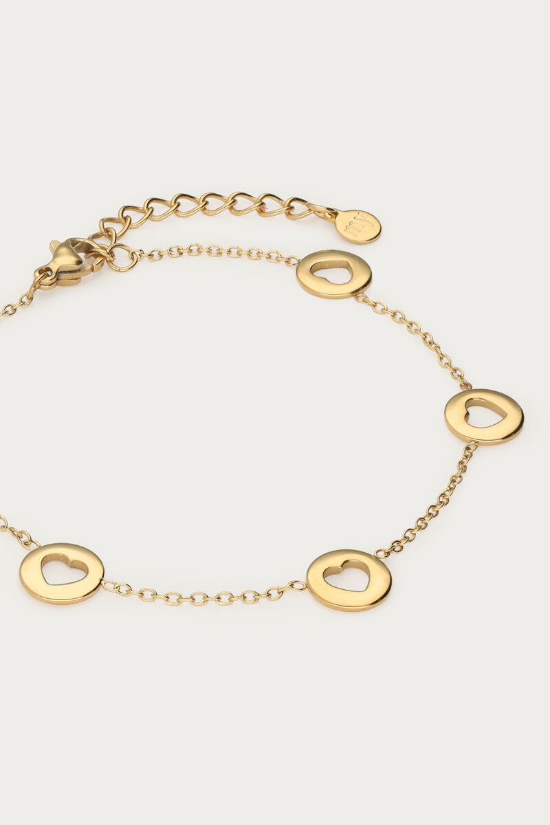 Pulsera con charms silueta de corazón - Imagen 4