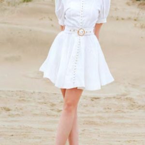 Vestido Botones white