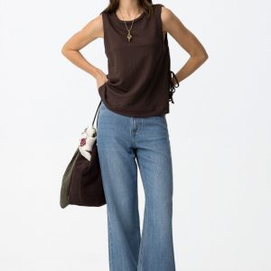 Pantalón vaquero ancho con bajo doble Bonnye_62