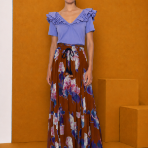 Falda Larga Estampada