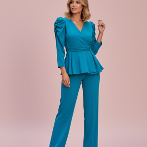 Traje de Pantalón Peplum