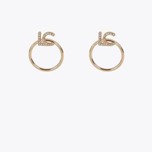 Pendientes aro frontal LC joya