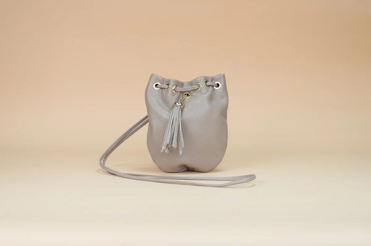 Mini Bolso Piel Carlota Taupe