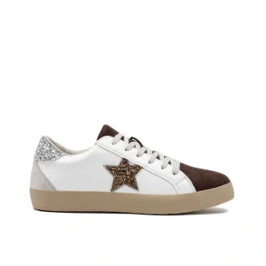 Zapatilla Urbana con Estrella de Purpurina y Puntera de Antelina