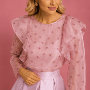 Camisa de Lunares Organza