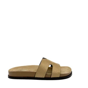 Sandalias Pala Corina en Antelina con Diseño Troquelado