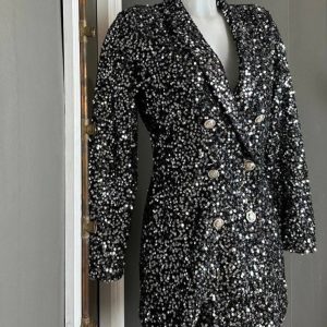 Blazer de lentejuelas oversize