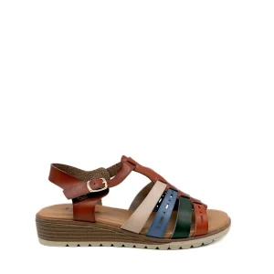 Sandalia de Tiras Multicolores