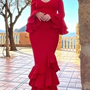 Traje rojo fusión