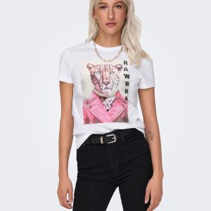 Camiseta manga corta Only Vibe Rawrrr