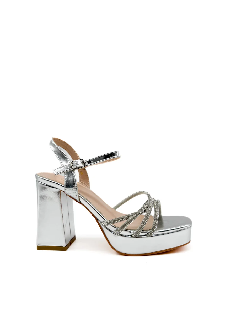 Sandalias Plataforma de Fiesta con Brillo - Imagen 8