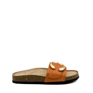 Sandalias Planas Elegantes con Hebilla Dorada