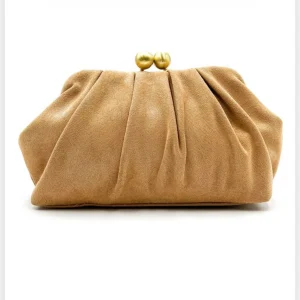 Bolso de Mano Bolas Tostado