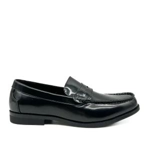 Mocasines de castellanos de cuero sintético negro