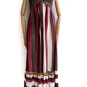 Vestido Largo Multicolor con Tirantes Ajustables