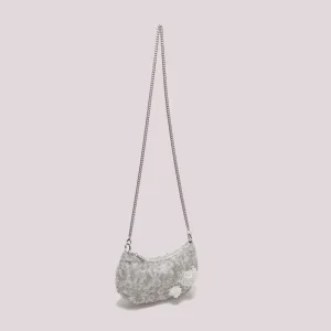 Bolso de lentejuelas con flores