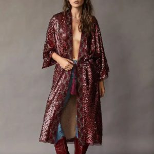 Kaftan Largo de Lentejuelas