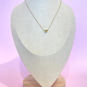 Cadena sencilla de acero corazón