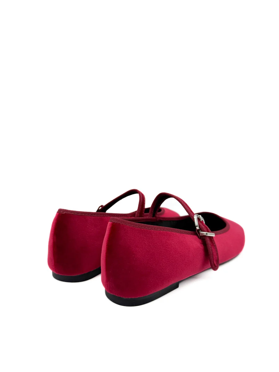 Elegantes Merceditas de Terciopelo con Hebilla Corina M5630 - Imagen 5