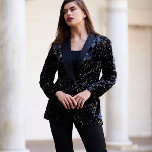 Traje de Chaqueta de Lentejuelas