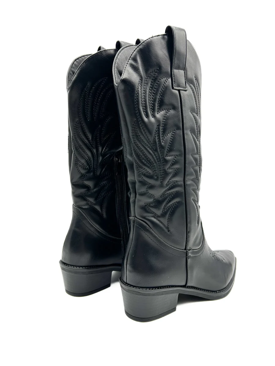 Bota Cowboy Negra Referencia CL131 - Imagen 4