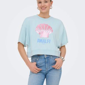 Camiseta crop Amalfi Capri