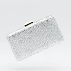 Clutch Plisado Plata