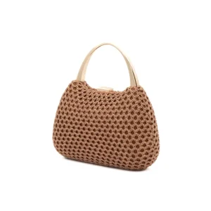 Clutch Cadace Marrón Rejilla