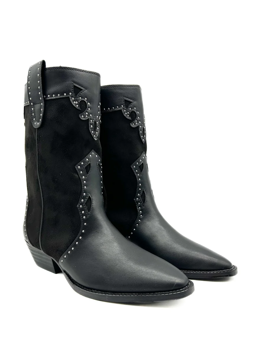 Bota Cowboy Tachas Corina M4632 - Imagen 4