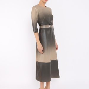 Vestido Degradados Burdeos