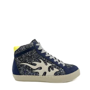 Zapatillas Urbanas de Media Caña con Detalle de Flama