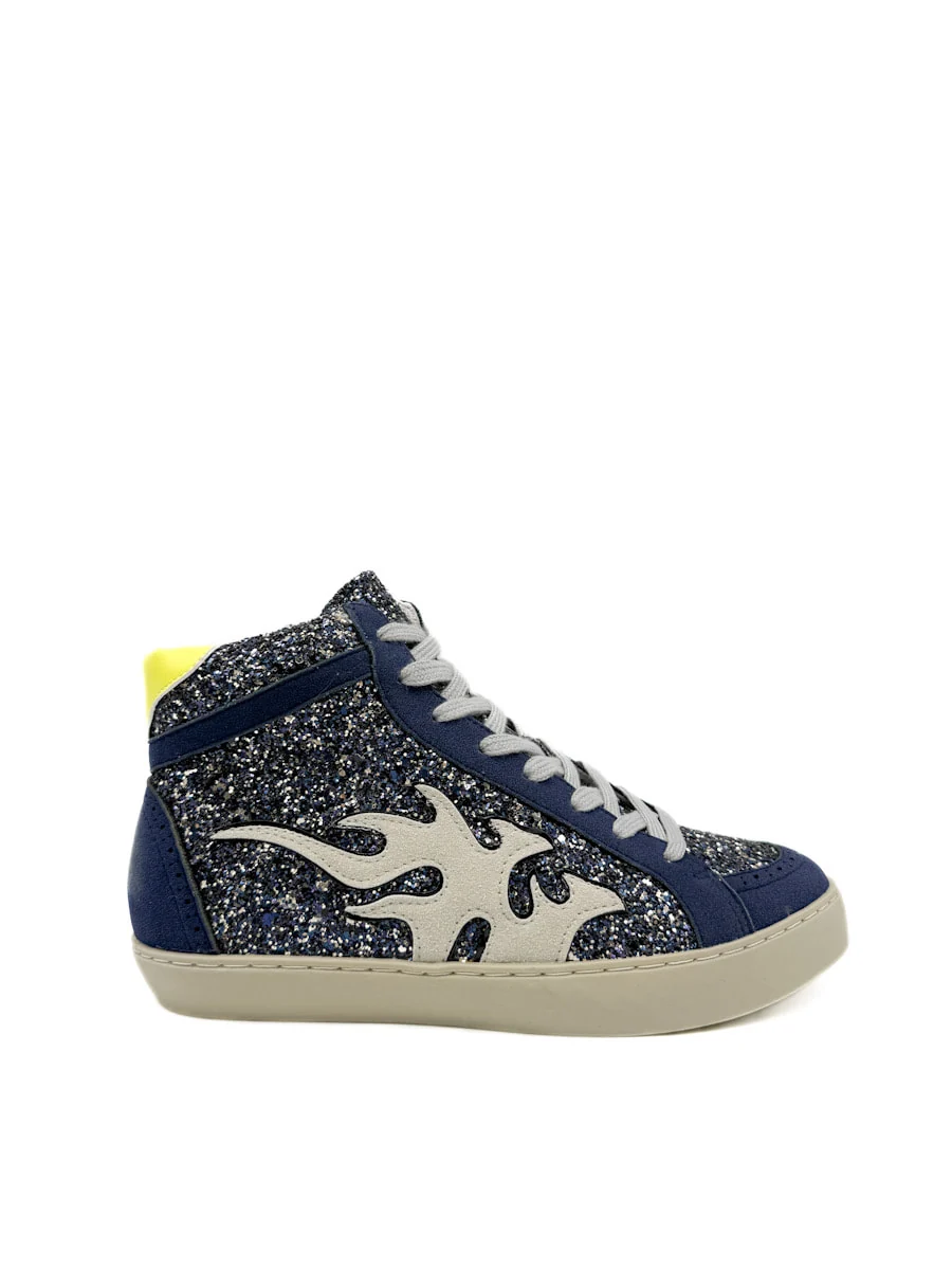 Zapatillas Urbanas de Media Caña con Detalle de Flama - Imagen 2