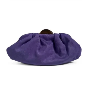 Bolso de Mano Ante Morado Lavanda