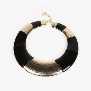 Collar maxi estructura bicolor