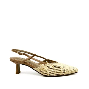 Zapatos Efecto de Rafia Destalonado Corina M4220