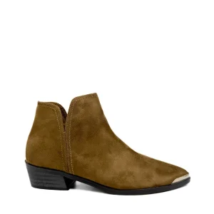Botines Cowboy de Mujer con Puntera Metálica y Tacón Bajo