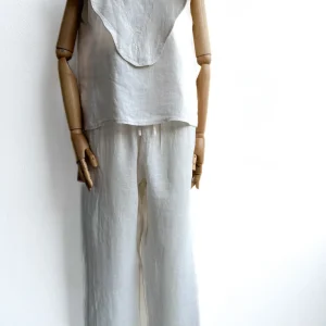 Blusa de Lino con Volante