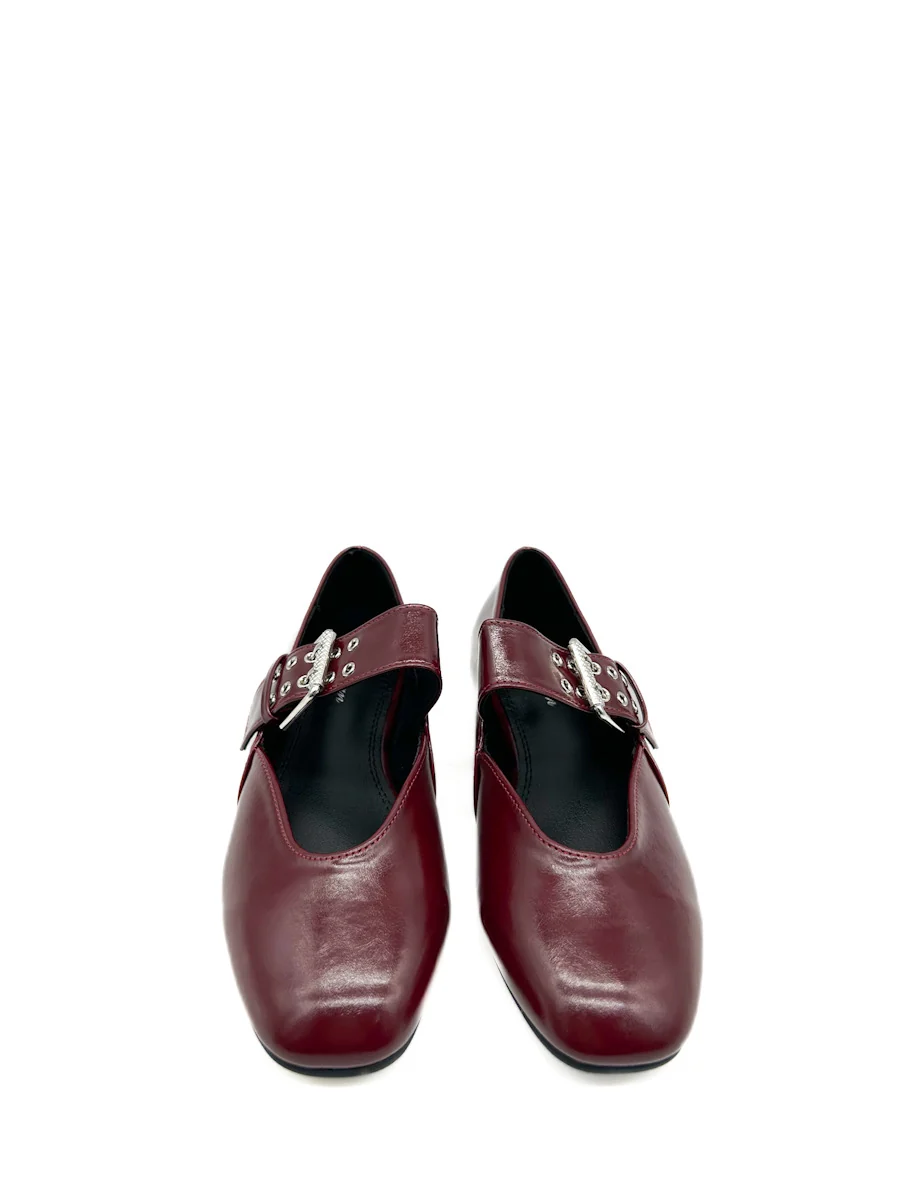 Zapatos planos tipo bailarinas con hebilla metálica decorativa - Imagen 6