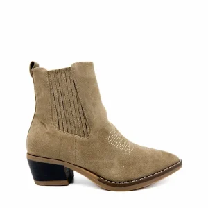 Botín Cowboy de Antelina con Cremallera Lateral. Referencia K5052