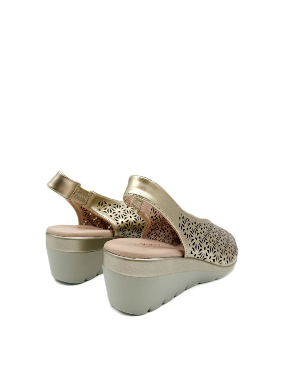 Sandalias Cuña Media Caladas Mujer - Imagen 5